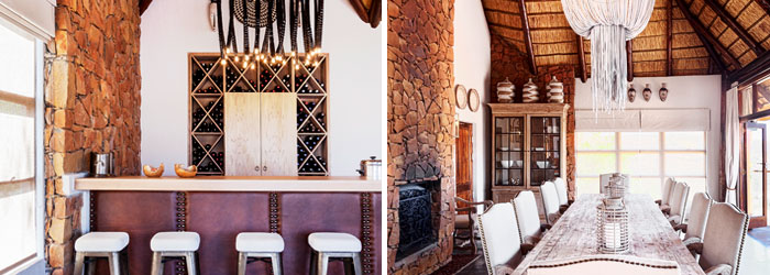 Dining Room Bar area Esiweni Luxury Safari Lodge Nambiti Private Game Reserve